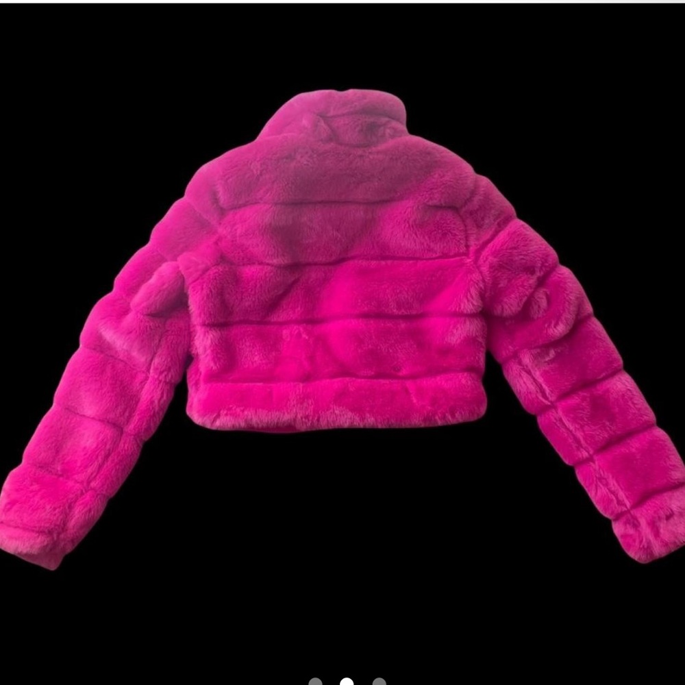 Pink fur jacket from Dolls Kill
